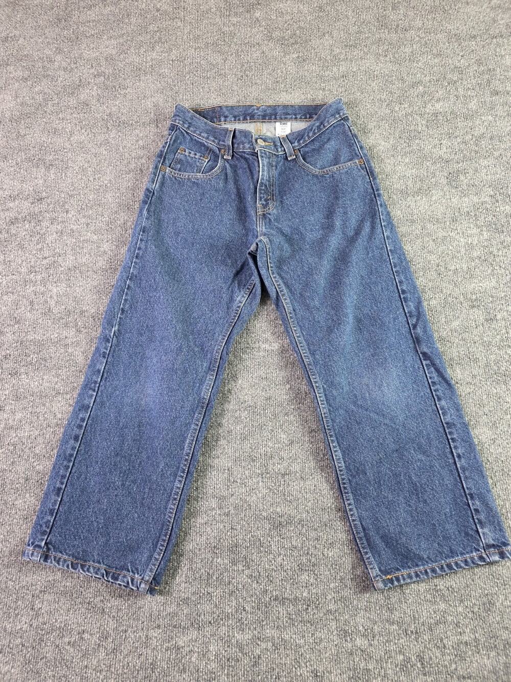 Vintage Levis 569 Jeans Boys Husky 29x25 Blue Relaxed Straight 100% Cotton Denim
